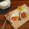 Zestawy naczyń obiadowych sushi łódź jednorazowe taca talerz Tray Papier do serwowania łodzie drewniane talerze bambusowe drewniane pojemnik sashimi miski miski impreza