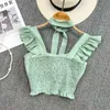 Camisoles Tanki Debardeur femme stanik top ropa mujer gorset dla kobiet bluzki motylowe przycięte harajuku upuszczenie 230424