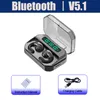 Yeni TWS Kablosuz Spor Bluetooth Kulaklıklar Su Geçirmez Kulaklık 9D HIFI Stereo Gürültü Azaltma Müzik Kulaklığı için