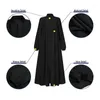 Roupas étnicas Dubai Vestidos Tradicionais Abaya Mulheres Longas Com Bolsos Islam Muçulmano Moda Stand Collar Zipper Mangas