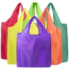 Torby do przechowywania stałe kolor przenośny dla kobiet torba na zakupy ekologiczne składane składane spożywcze kieszeń torebka na ramię