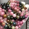 Loose Gemstones Meihan Natural A Colorful Macaroon Candy Tourmaline Smooth Round Beads Bracelet Stone For Jewelry Making Design DIY