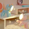 Table Lamps LED Reading Lamp Rechargeable One-Key Start Flexible Limbs Cartoon Puppy Mini Night Light Desktop Ornament Party Supplies