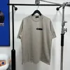 レディースデザイナーTシャツかわいい男レタープリント波パターンTシャツ夏のトレンドラウンドネックショートスリーブカジュアルシャツトップハイストリートシャツ