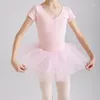 Stage Wear Jaune Blanc Bleu Formation 4 Couches Tulle Danse Tutu Jupe Enfants Filles Enfant Ballet