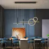 قلادة مصابيح مطعم Nordic Restaurant غرفة الطعام الثريا Light Cafe Bar Table تصميم إبداعي مصباح الديكور LED