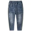 Jeans Kids Denim Pants Baby Boys Jeans Children Trousers Spring/Autumn Clothing Long Pant Boy Girls Clothes 2-12 Years 230424