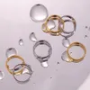 Trouwringen bezoedelen gratis 2 mm 4 mm 6 mm roestvrij staal 18K verguld zilver kleur knokkelringen voor dames minimalistische gouden ringen voor vrouwen 231123