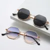 Sunglasses Polygon Women Vintage Metal Frame Sun Glasses Men Design Female Mirror Gafas De Sol Uv400