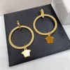 Retro Womens Earrings Luxury designer ear stud For Women 2023 Fashion Brand hoop earrings bronze Wedding Jewelry Accessories D2304242S