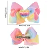 Hair Accessories Ncmama Valentine's Day Clips For Girls Heart Love Printed Bows Hairpins With Glitter Headwear