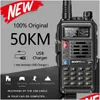 Walkie Talkie Baofeng Uv-S9 Plus Powerf Ricetrasmettitore radio Cb 10W 50 Km a lungo raggio portatile per l'aggiornamento della foresta di caccia 210817 Drop Deliver Dhocj