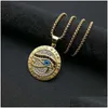 Pendant Necklaces The Eye Of Horus Necklace Stainless Steel Pendant Necklaces For Women Men Fashion Jewelry Drop Delivery Jewelry Neck Dhjae