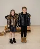 Down Coat As Winter Kids Down Jackets Bomber Design Coats With Nature Fur 231123