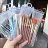 Makeup Brushes New 8-piece makeup brush set eye shadow basic female makeup brush eye shadow cheek red powder mixed beauty soft makeup tool 231124