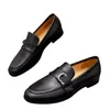 Dimensione US6.5-11 Top Lussy Dress Shoes Uomini Real Leather Business Office Scarpe Formali Designer di scarpe da matrimonio Scarpe Flat Flat Designer Uomini Dimensioni 38-4