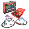 Christmas Toy Supplies Christmas Tree Train Set Electric Railway Track Kids Educational Toy Xmas Decoration Boys Girls Birthday Christmas Gift Decor 231124