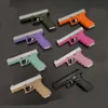 G17 1: 3 Shell Throwing Gun Key Chain Model Pendant Eating Chicken Toy