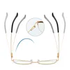 Zonnebrilmonturen Vintage Cat Eye Antiblue Light Metal Bril Optische Computer Glasse Bril Mode Brillen Brillen 231123