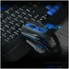 Combo tastiera e mouse Wireless e sottile 2,4 Ghz 104 tasti con ricevitore per giochi da ufficio ergonomici 2 pezzi Computer con consegna a goccia Net Dh8Ys