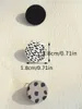 Dingle örhängen europeiska och amerikanska 3-till-1 kort dot leopard tryck lera textur akryl kärlek hjärtstud för kvinnor