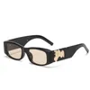 Lunettes de créateur classiques femmes hommes rectangle lentille claire grand cadre rétro marron noir mode lunettes de soleil causales punk hiphop Ga035 97H3