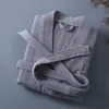 Women's Sleepwear Cotton Women Bathrobe Solid Terry Dressing Gown Ladies Kimono Spring Autumn Unisex Absorb Water Bath Robe For Female 2023