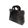 Evening Bags Bag 2023 Women's Genuine Leather European And American Fashion Shoulder Crocodile Pattern Handbag