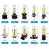 New Fog Light Daytime Running Light Corner Light LED Fog Light Bulb H1 H3 H4 H7 H11 COB Fog Lamp 881 9005 9006 12V Yellow White Red