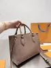 AAA M45321 fashion onthego designerväska louiseitys luxurys axelväska väskor för kvinnor handväskor svart/beige middagsväska designerhandväska handväska med stor kapacitet