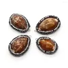 Charms Gohemian Conch Pendate Vintage Shiny Inlade Afinestone Women's Shell Diy Jewelry