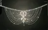 Haarspangen Brautkopfschmuck Kristall Strass Kette Flapper Cap Hochzeit Gatsby Zubehör Party Rückseite Stirnband Stück Schmuck