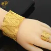 Bangle Xuhuang African Wholesale Gold Color Bangles With Ring Nigeria Bride Wedding Banquet Armband Smyckesgåvor Arabiska charm armband 231123