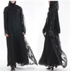 Cekiny ubrania etniczne Abaya Dubai Kimono Open Kaftan Muslim Women Long Gardigan Arab Arab Ramadan Islamska suknia Partia Islamska Jilbab Caftan
