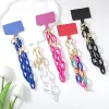 Acryl-Telefonkette, bunt, modisch, einfarbig, Accessoire, Schmuck, Lanyard, kreative Persönlichkeit, Handy-Lanyard-Seil