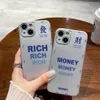 Neues Design bedruckte Hüllen Money Galvanik-Handyhülle für iPhone 14 Pro Max 13 12 11 Rich