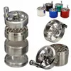 Hot 40mm Zink Eloy Smoke Grinder 4-lagers handdriven metallkvarn med handtagskvarn