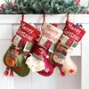 Juldekorationer tredimensionell dekoration presentpåse Merry Stor strumpa jultomten snögubbsäckar