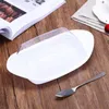 Plates Butter Storage Box Cake Bread Fruit Container Steak Salad Biscuit Serving Tray Restaurant El Kitchen