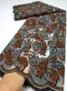 Tyg Ankomst Afrikansk vax Spetstyg Flash Batik Nigerian Ankara Wax Lace Material Sequins för Nigerian Wedding Ty3020 231124