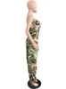 Combinaisons pour femmes Barboteuses Tenues d'été Streetwear Femmes camouflage Dos nu sans manches Moulante Combinaison Baggy Salopette 2023 231123