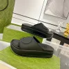 Luxe ontwerpers slippers dames 2024 Nieuwe lnterlocking g Brand glides sandaal holle platform sandale mooie vrouwen mannen buiten