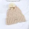 Beanie Gebreide Wollen Muts Dames Grof Gebreid Dik Warm Nepbont Pom Mutsen Hoeden Dames