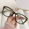 Güneş Gözlüğü TR90 Cateye AntiBlue Light Glasses Kelebek Gözlükler Çerçeve Optik Gözlük Markası Moda Lüks Tasarımcı Göz Cam