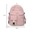 Zaini Ragazza Cute Cartoon Zaino Hit Color Middle School Kids Student Book Bag Casual Travel Women Zaino Daypack Student Bookbag 230424