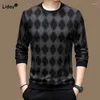 Mannen T-shirts Lente Herfst Mannelijke Kleding Trend Gedrukt Ronde Hals Tops 2023 Modieuze Lange Mouw Hoge Kwaliteit Luxe t-shirt