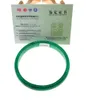 Bracelet jonc en agate naturelle verte d'asie certifiée authentique, taille intérieure 67mm