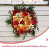 Fleurs décoratives vigne de Noël porte d'entrée couronne de brindilles couronnes guirlande bricolage artisanat raisin rotin floral