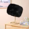 Berets Mode Damen Winter Kunstpelz Hut Kosaken Russischen Stil Fuzzy Flauschige Kappe Grunge Warme Herbst Casual Streetwear