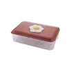 Storage Bottles Egg Container With Lid Holder Case Clear PP Non-slip Portable Fridge Organizer Box